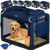 Cadoca® Hundebox faltbar XXXL 101x70x70cm Blau