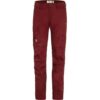 Fjällräven Karla Pro Zip-off Damen Hose, rot 36