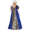 FIESTAS GUIRCA, S.L. Barock-Kostüm für Damen Karneval-Kostüm blau-gold – female