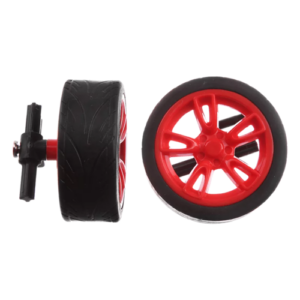 Carrera 2 front wheels with rims & Wheel suspension for Porsche 911, white (162058)