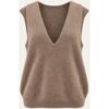 Hollert Strickweste aus Wolle & Cashmere Modell 88042 Farbe: Braun female