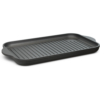 Grillplatte 37×23 cm   Lebenslange Garantie   Antihaft Gusseisenplatte   Robuste AluminiumGrillplatte   Induktionsfähig   Hoffmann Germany