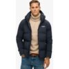 169.99 Superdry Herren Kastige Steppjacke mit Kapuze Marineblau – Größe: Xxl