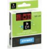 Dymo Original D1-Schriftband für LabelManager™ 9mm x 7m – Polyester, wieder ablösbar –  schwarz auf rot