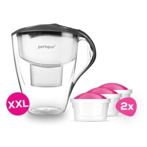 PearlCo GmbH Wasserfilter Family XXL (4,0l) inkl. 6 Filterkartuschen schwarz