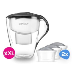 PearlCo GmbH Wasserfilter Family XXL (4,0l) inkl. 6 Filterkartuschen schwarz