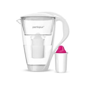 PearlCo GmbH Glas-Wasserfilter inkl. 1 Filterkartusche weiß