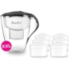 PearlCo GmbH Wasserfilter Family XXL (4,0l) inkl. 6 Filterkartuschen weiß