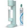 PearlCo.de DAFI Wassersprudler Pushair inkl. 1 Co2 Zylinder und 0,7l Flasche mint
