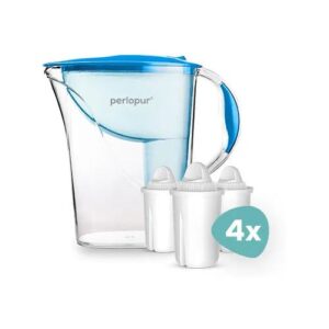 PearlCo GmbH Wasserfilter Standard (2,4l) inkl. 12 Filterkartuschen blau