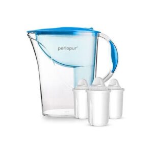 PearlCo GmbH Wasserfilter Standard (2,4l) inkl. 3 Filterkartuschen blau