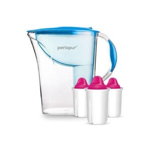 PearlCo GmbH Wasserfilter Standard (2,4l) inkl. 3 Filterkartuschen blau