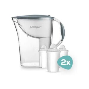 PearlCo GmbH Wasserfilter Standard (2,4l) inkl. 6 Filterkartuschen blau