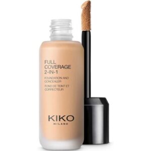 KIKO Milano Full Coverage 2-in-1 Foundation und Concealer 25 ml (Verschiedene Farbtöne) – 50 Warm Rose