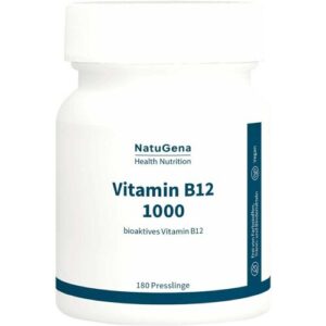NatuGena Vitamin B12 1000 Methylcobalamin Bioaktiv Vegan