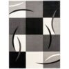 teppich.de Moderner-teppich Diamora schwarz-weiß 200×290 cm Schwarz-Weiß