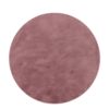 teppich.de Flauschiger-teppich Solina beerenfarben 120 cm rund Beerenfarben