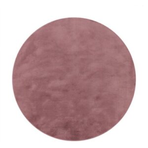 teppich.de Flauschiger-teppich Solina beerenfarben 120 cm rund Beerenfarben