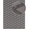 teppich.de Waschbarer teppich Utah anthrazit 200×280 cm Anthrazit