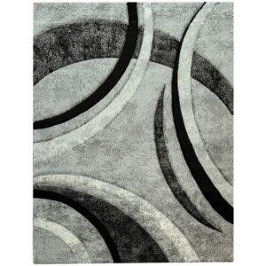 teppich.de Moderner-teppich Bravo grau 80×150 cm Grau