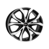 Alutec W10x Racing Black Front Polished 8×18 ET 53 5/120 Alufelge Schwarz