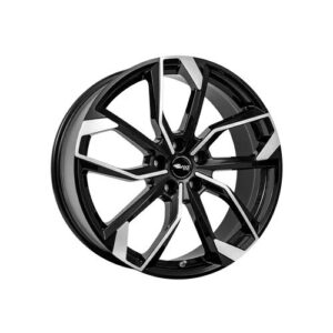 RC Design Rc34 Black Gloss Fully Polished 8×19 ET 32.5 5X112 Alufelge Schwarz