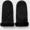 Ugg WMNS SHEEPSKIN EMBROIDER MITTEN black L/XL female