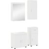 vidaXL Badezimmermöbel-Set TULUM 4 Stk. Weiß 60 x 34 x 63 cm Weiß