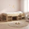 vidaXL Kinderbettgestell mit Stauraum Sonoma-Eiche 90 x 190 cm Braun