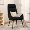 vidaXL Relaxsessel Schwarz Stoff Schwarz