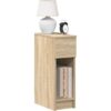 vidaXL Nachttisch mit Schublade Sonoma-Eiche 20x36x60 cm Braun