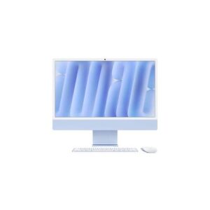 Apple iMac 24 Retina 4.5K (M4, 2024) 61 cm (24 Zoll) Blau 24 GB RAM 512 GB SSD 10-Core CPU 10‑Core GPU MD2T4D/A