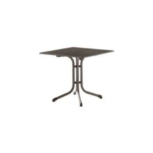 Sieger 3130-55 Bouelvard-Klapptisch vivodur 80×80 cm, eisengrau/Schieferoptik anthrazit