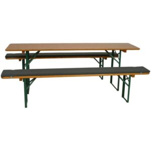 GO-DE Biergarnitur-Auflagenset anthrazit 220 x 25 x 3,5 cm