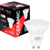 LED line® GU10 LED Leuchtmittel dimmbar, Strahler warmweiß 2700K 10W = 100 Watt 1250 Lumen Keramik 230V Winkel 120º Länge 55 mm