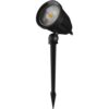 Gartenleuchte, Pflanzenstrahler LED 6W, 600lm Gehäuse schwarz mit Kabel & Erdspieß, 40° Abstrahlung,  neutralweiß 4000k IP65