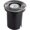 Kanlux® MORO LED Bodeneinbaustrahler, Außenleuchte Edelstahl rund Bohrloch 103mm IP67 IK08 für GU10 230V Leuchtmittel (LED / Halogen)