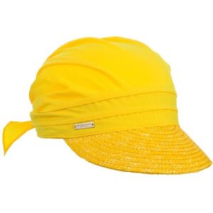 Ansali Strohvisor Cap by Seeberger gelb One Size female
