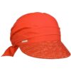Ansali Strohvisor Cap by Seeberger orange One Size female