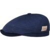 6 Panel Quilted Cotton Flatcap by Stetson dunkelblau XXL (62-63 cm) male