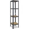 shelfplaza HOME 155x50x50 cm Schwerlastregal in anthrazit mit 4 Böden und 175 kg Traglast pro Boden