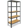 shelfplaza HOME 155x120x30 cm Schwerlastregal in anthrazit mit 5 Böden und 175 kg Traglast pro Boden