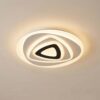 LED Deckenlampe Rebeka Lindby, dimmbar, weiß / opal, für Wohn- / Esszimmer, Kunststoff, Modern, LED Deckenleuchte