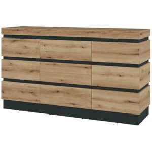 Sideboard Corte Eiche Evoke Coast Nachbildung anthrazit B/H/T: ca. 161×92,5×45 cm