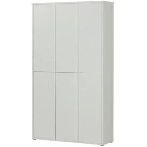 Höffner Schuh- und Mehrzweckschrank  Bergamo ¦ grau ¦ Maße (cm): B: 109 H: 192 T: 34.8