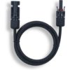 TEPTO Verlängerungskabel 6mm² beidseitig kompatibel mit MC4 Solarkabel schwarz inkl. Stecker  – 4m