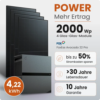 Tepto 2000W Balkonkraftwerk Power mit 4,22 kWh Speicher FoxEss Avocado