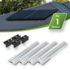 TEPTO Trapezblechdach Montageset für 1 Modul Photovoltaik Balkonkraftwerk – 30mm