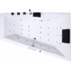 Indoor Whirlpool Raumsparbadewanne 180×125 Rechts cm, 16 Massagedüsen LED, groß, freistehend / Einbau, 2 Personen, Caribia DIAGOOL Basic