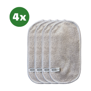 Nano Plus 4x Brillenputztücher – 10*20cm – Grau – Aus Nanofaser, stärker & effizienter als Mikrofaser